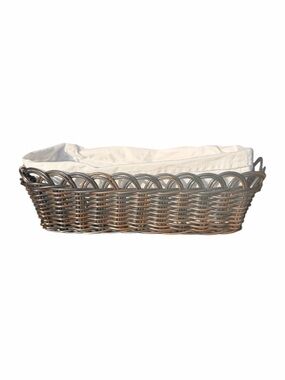 Warming Stone Bread Basket with Warming Stone 12x5 – Lined Serving Basket
